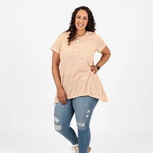 LuLaRoe Brown Short Sleeve Crew Neck Tee